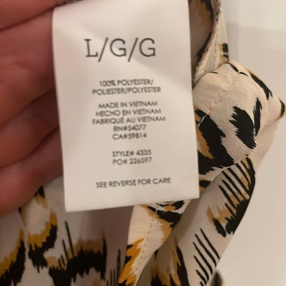 CAbi Round Trip Blouse Safari Print 4335 - Picture 6 of 9